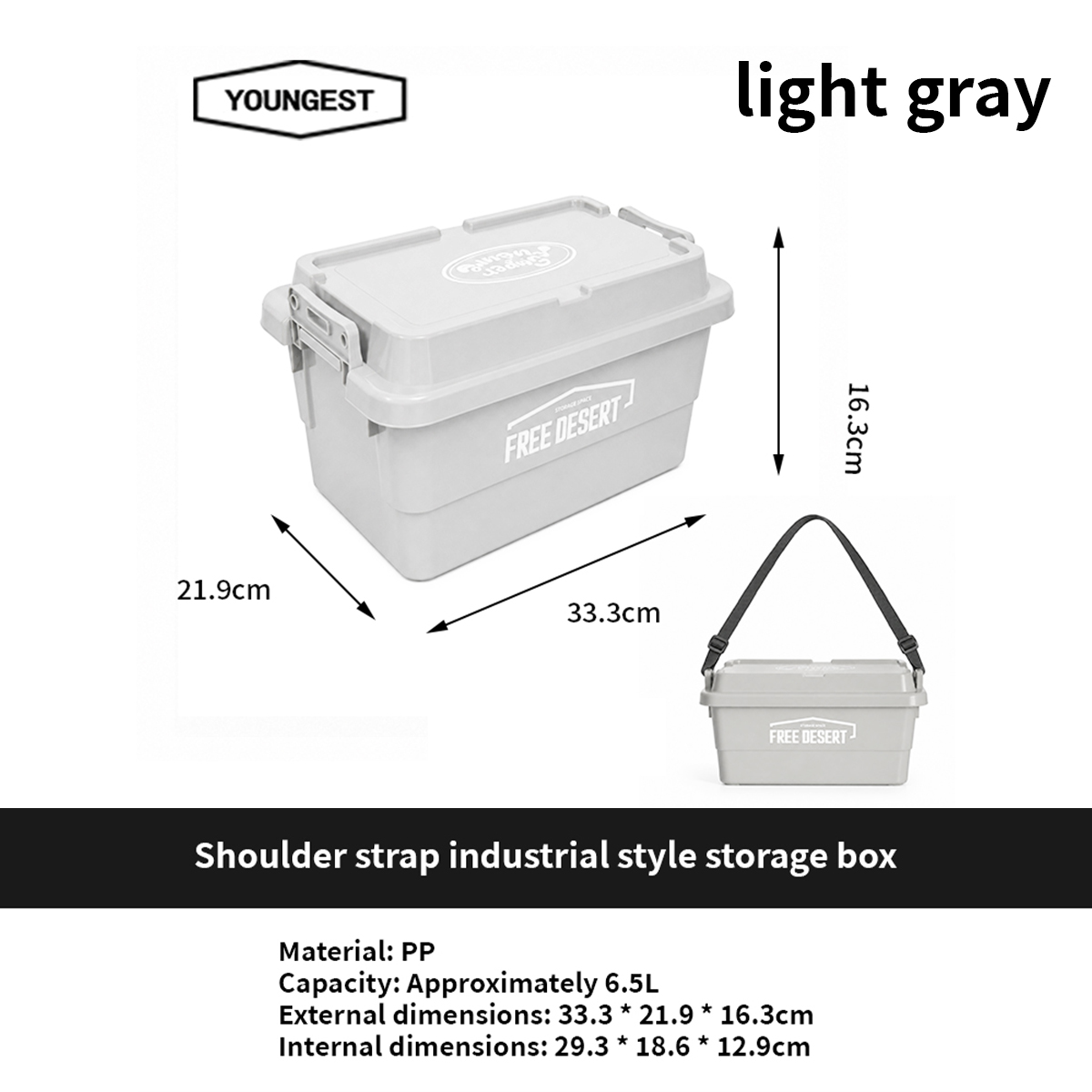 Shoulder-Strap Industrial Storage Box, view 16