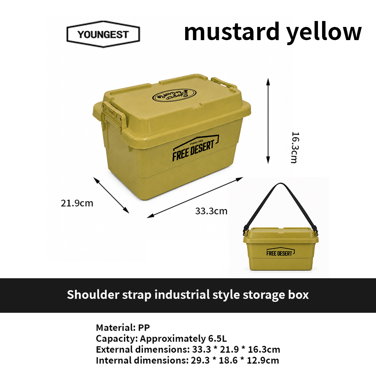 Shoulder-Strap Industrial Storage Box, view 15
