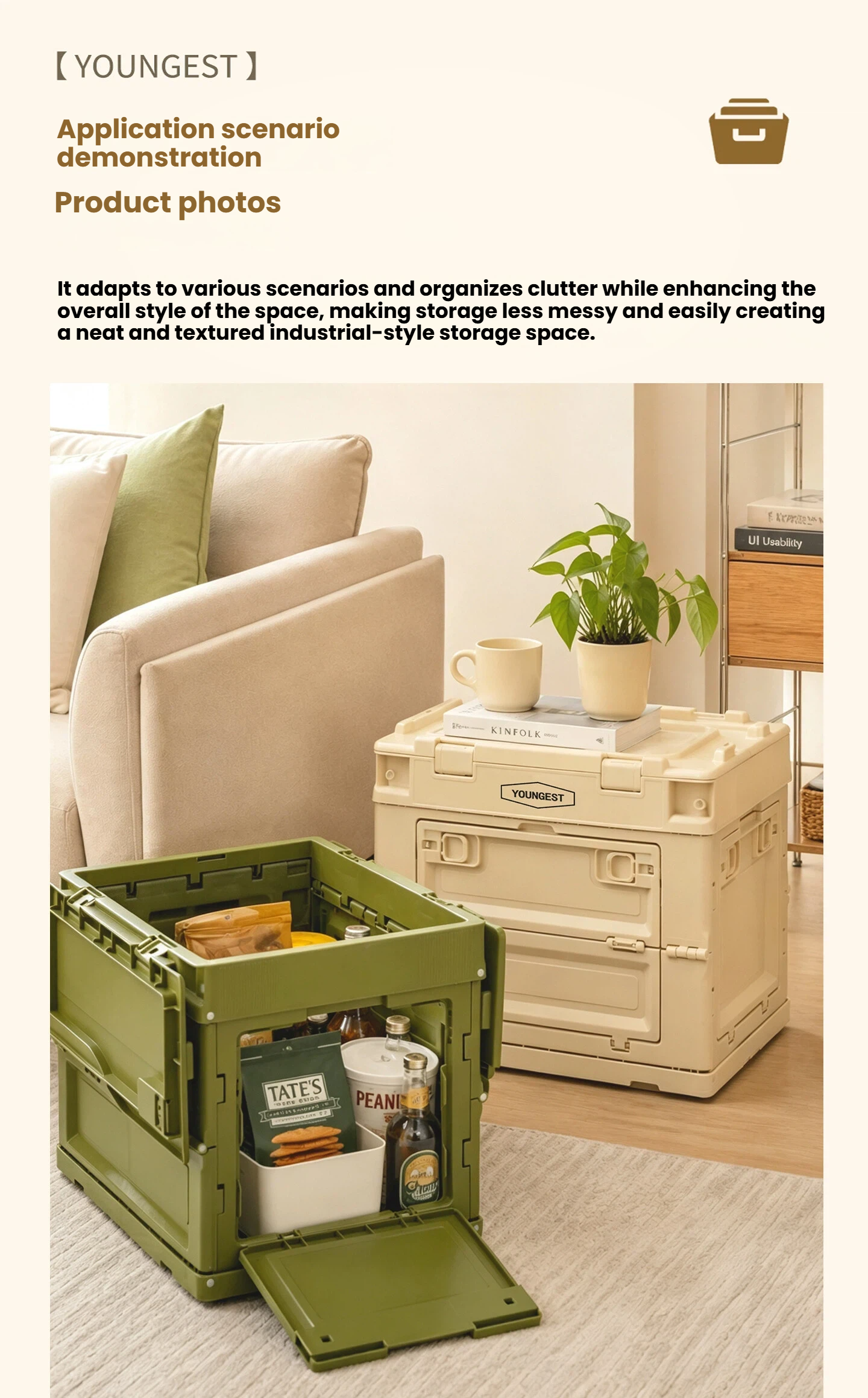 Double-Door Folding Storage Box, view 17