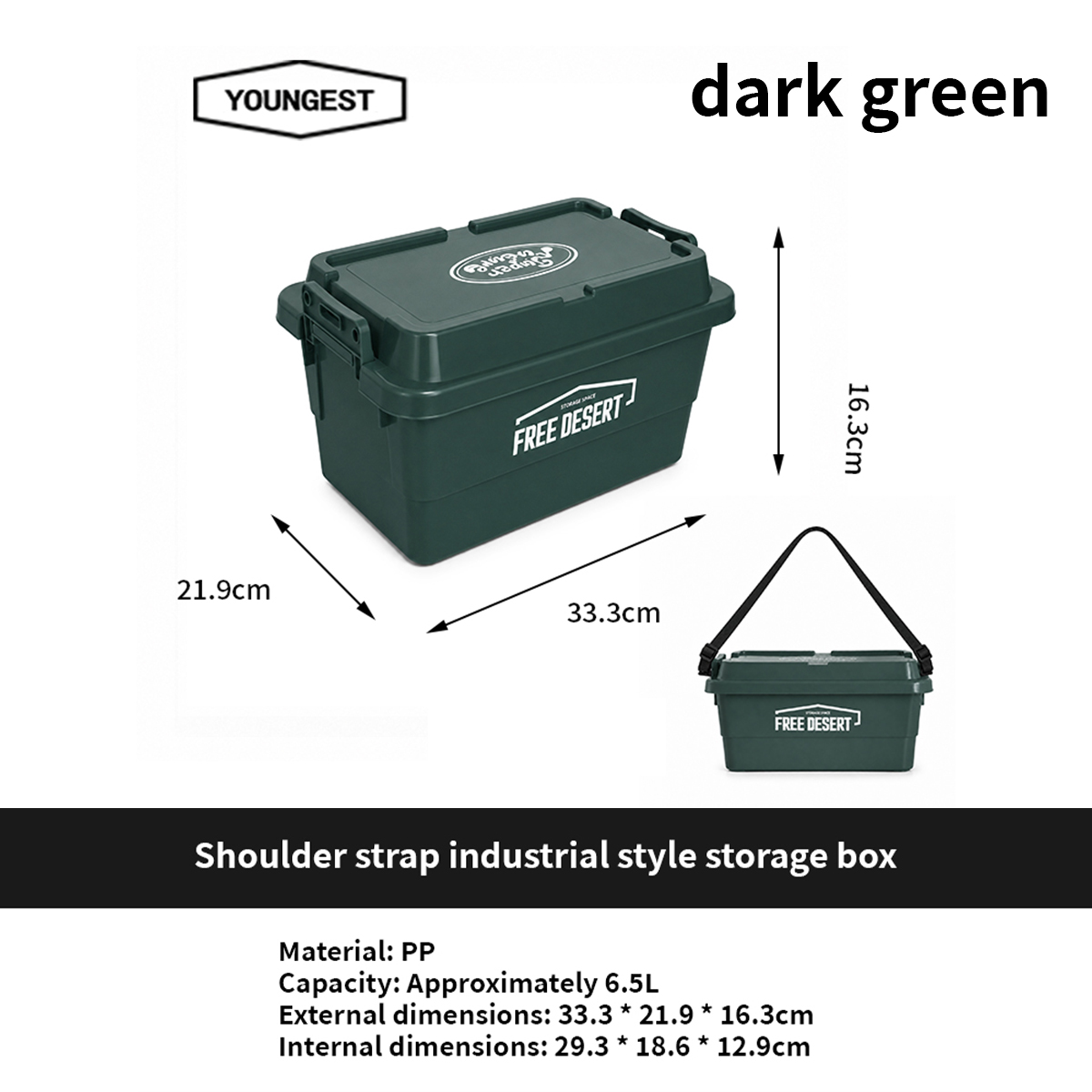 Shoulder-Strap Industrial Storage Box, view 17