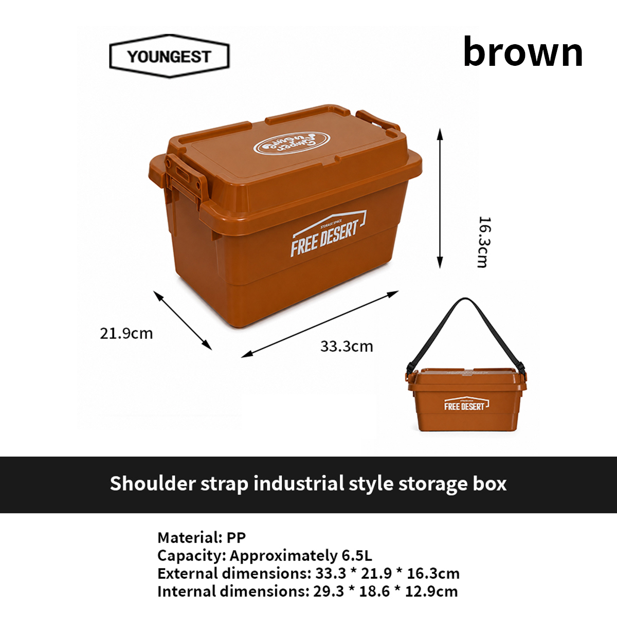 Shoulder-Strap Industrial Storage Box, view 19