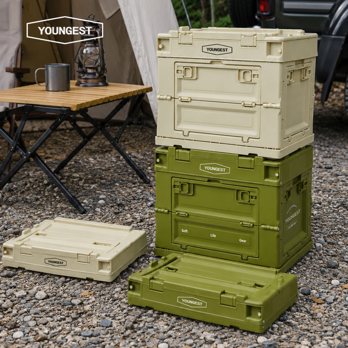 Double-Door Folding Storage Box, view 3