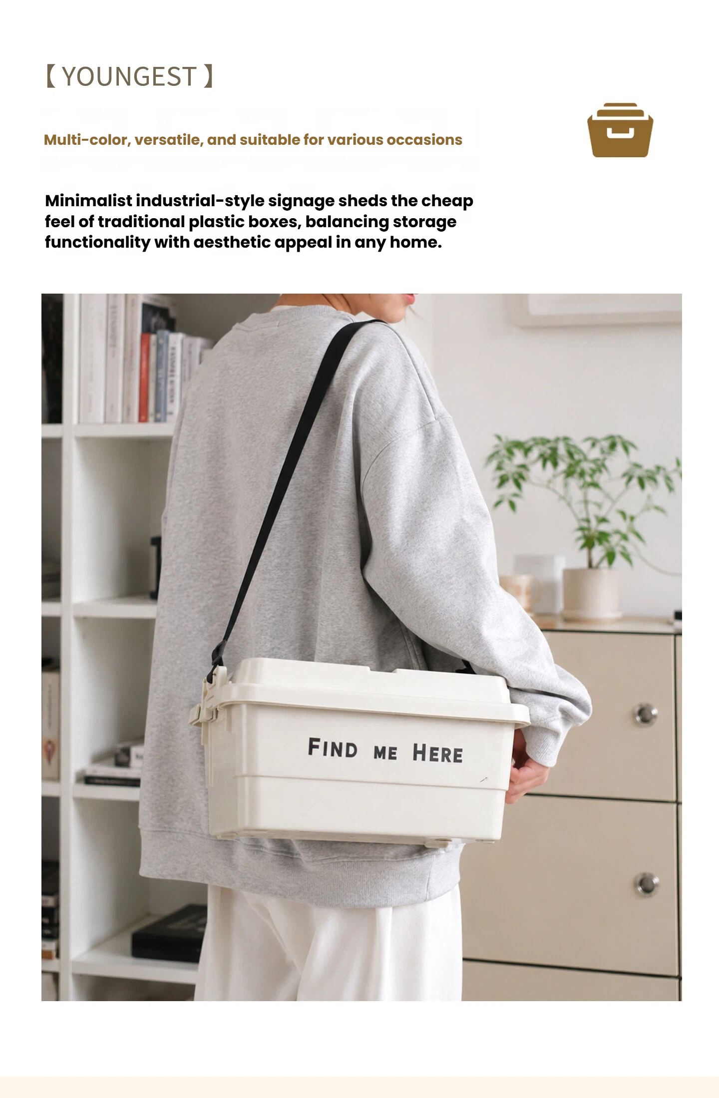 Shoulder-Strap Industrial Storage Box, view 36