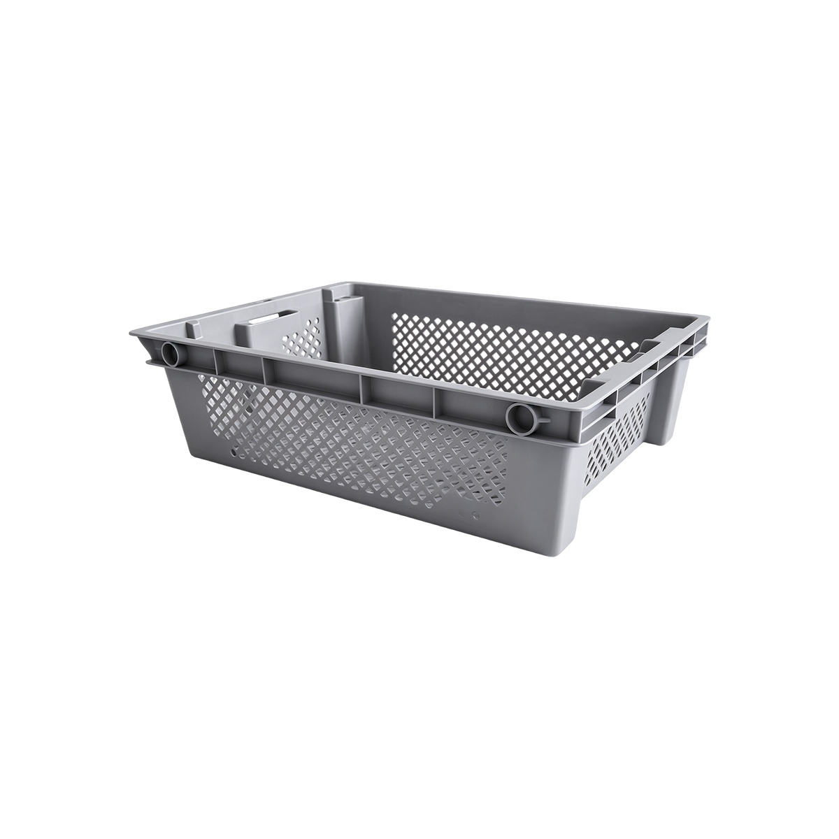 Offset-Stacking Plastic Crate