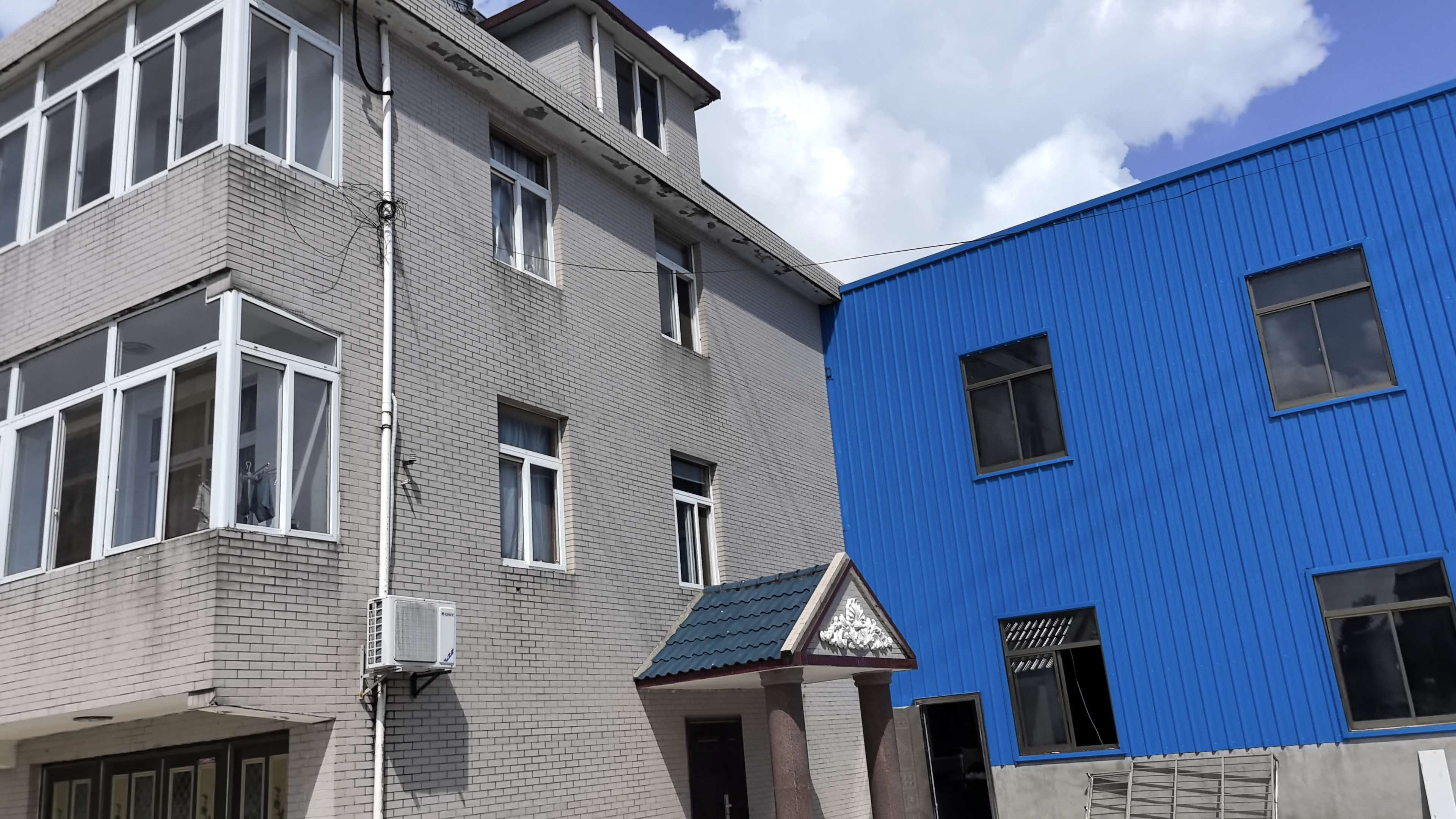 Factory exterior and office building