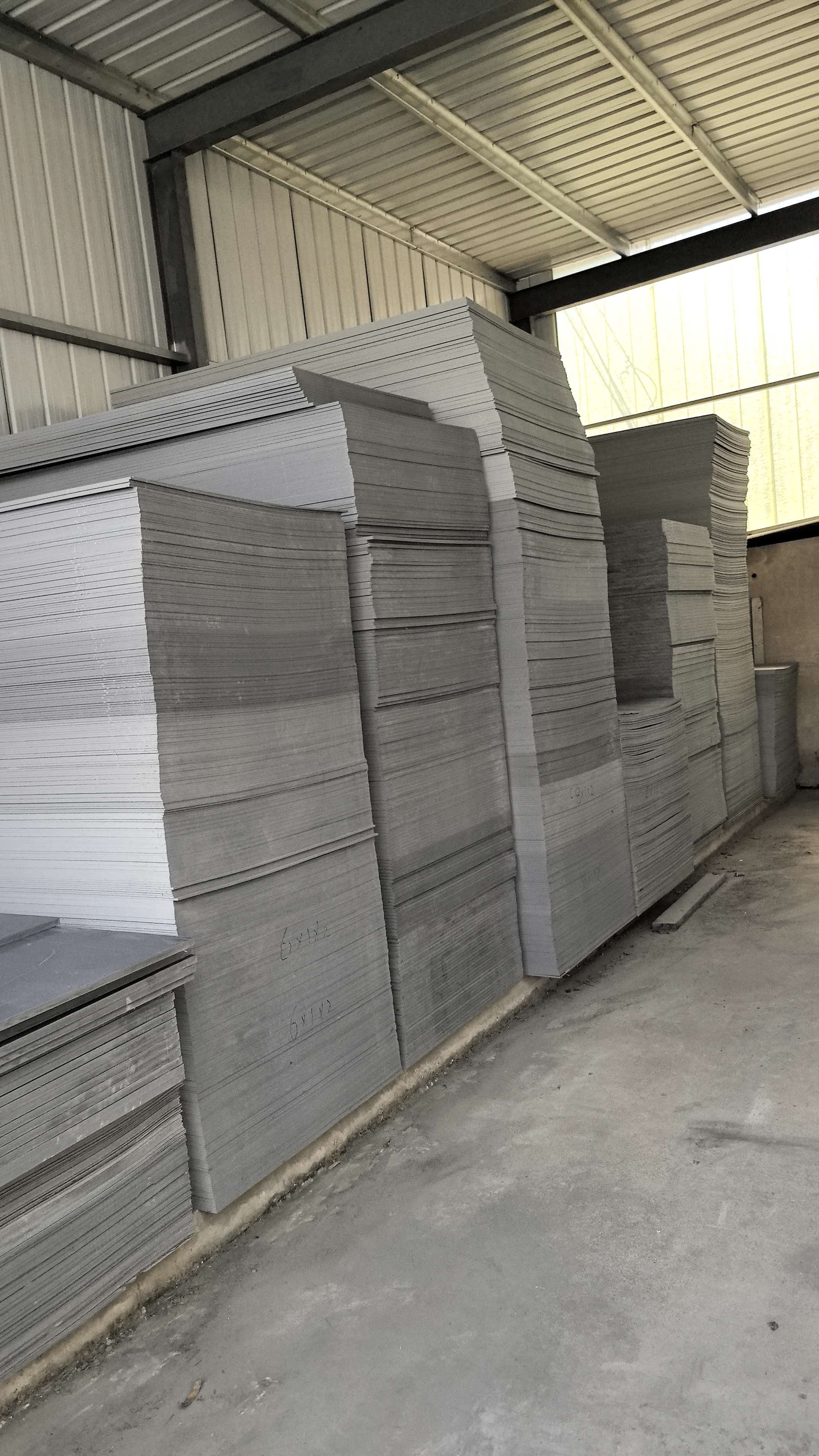 Finished PVC sheet stacks