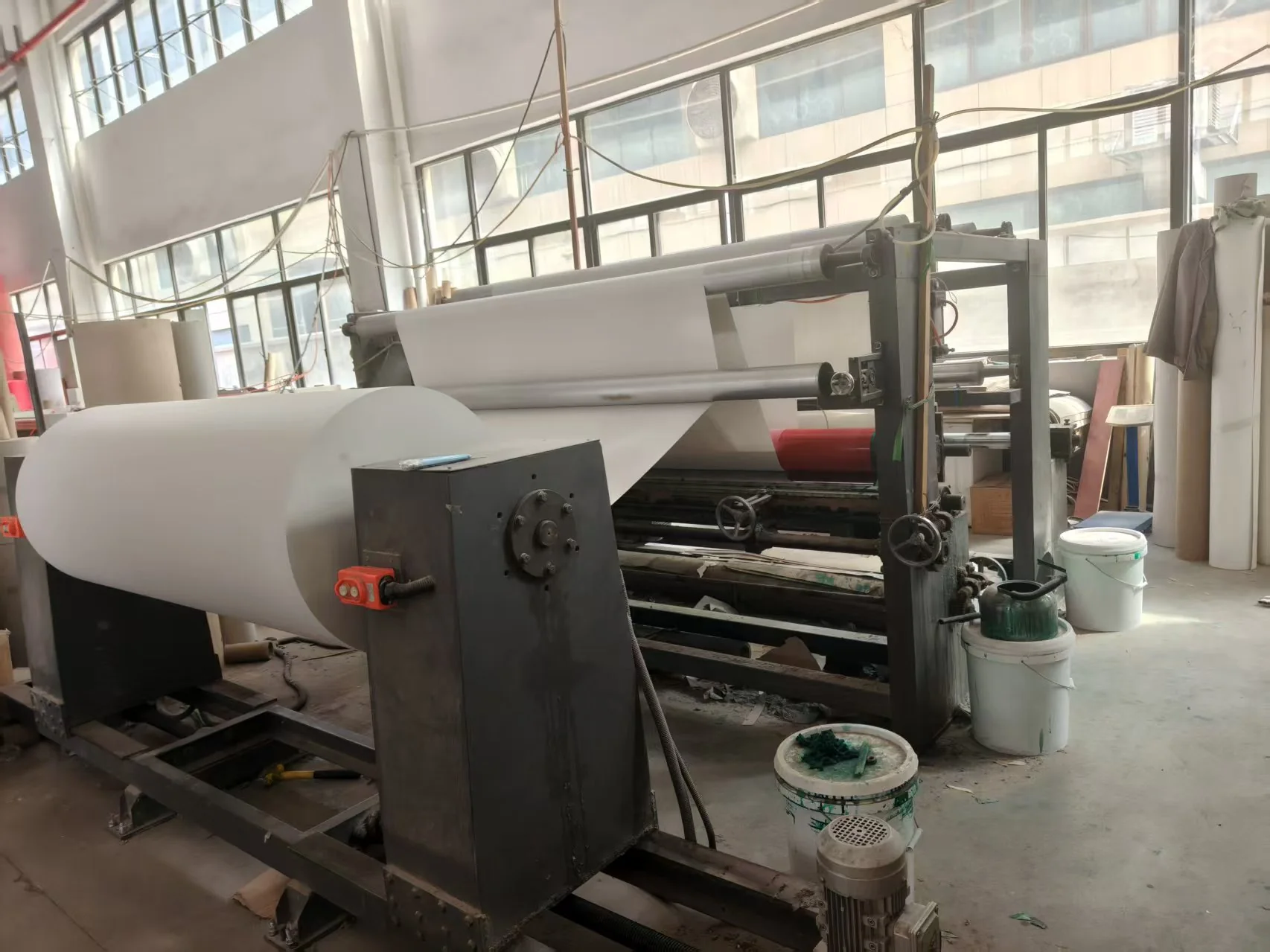 Paper roll processing equipment