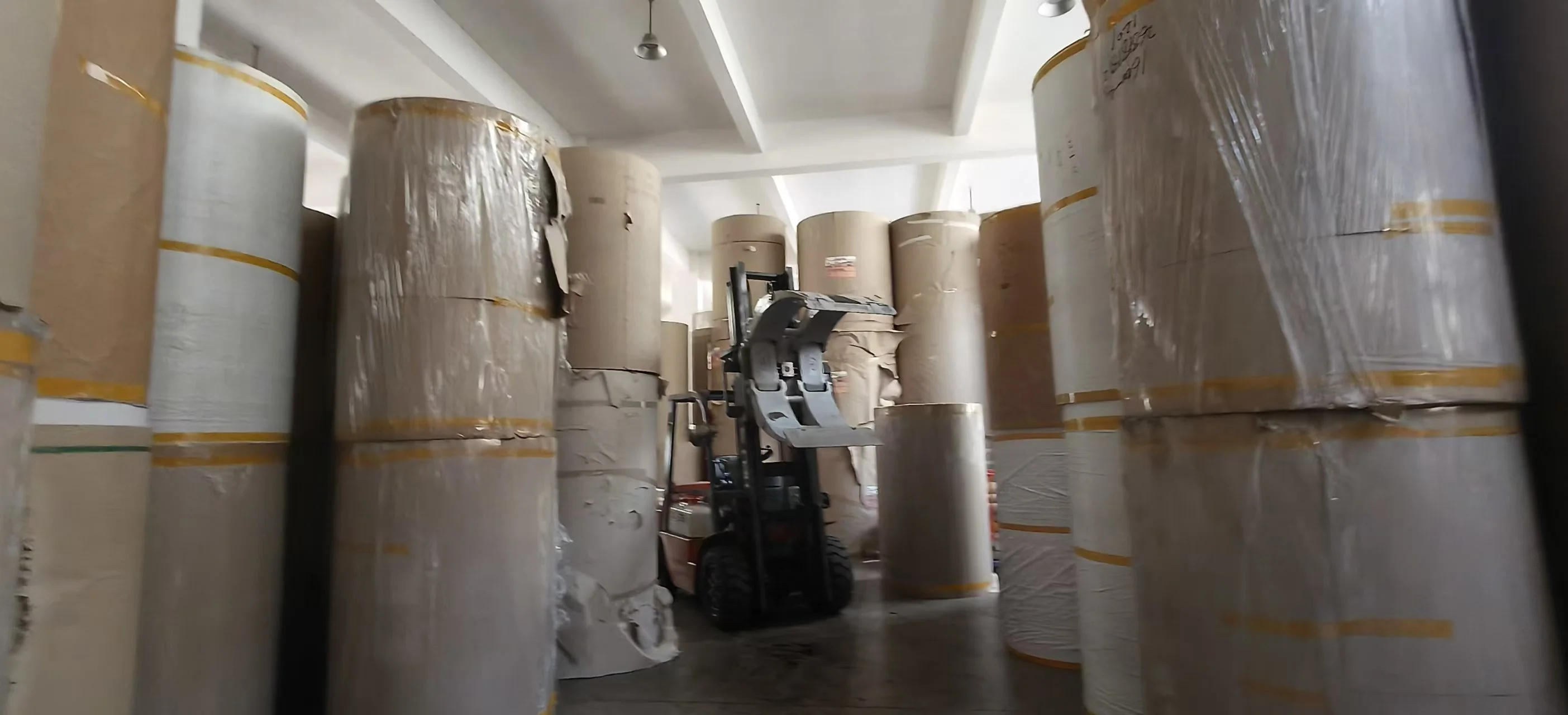 Wrapped paper rolls
