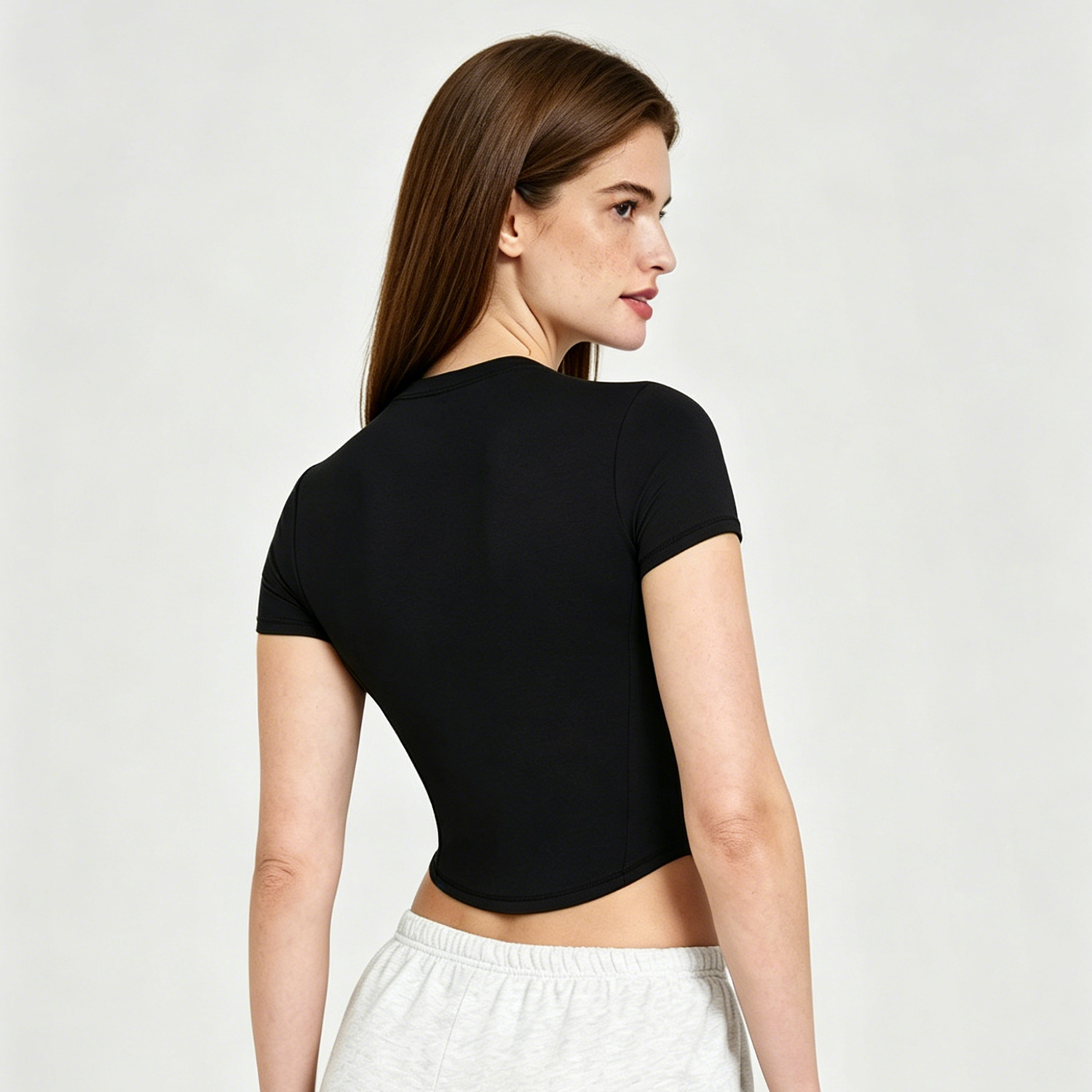 DX5056 Short-Sleeve Crop Top