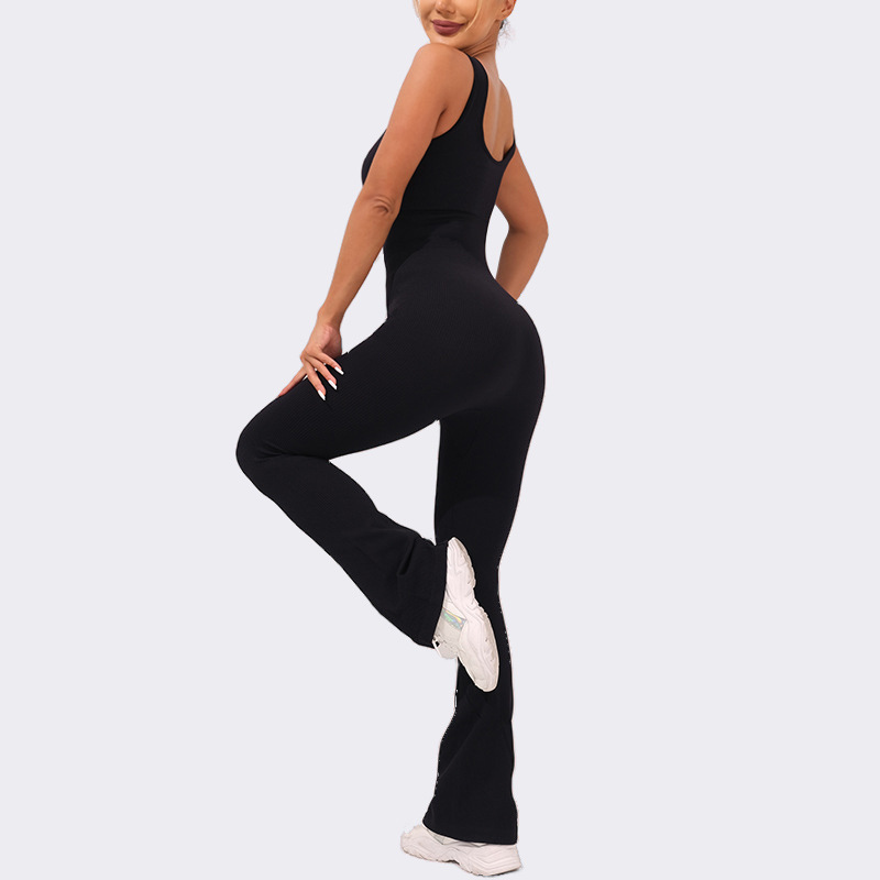 A23J246 Long fitted active jumpsuit