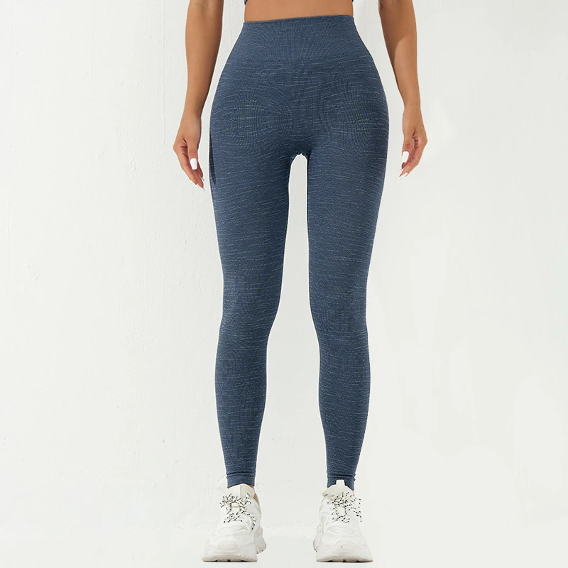 A23L088 Fine-pattern fitted leggings