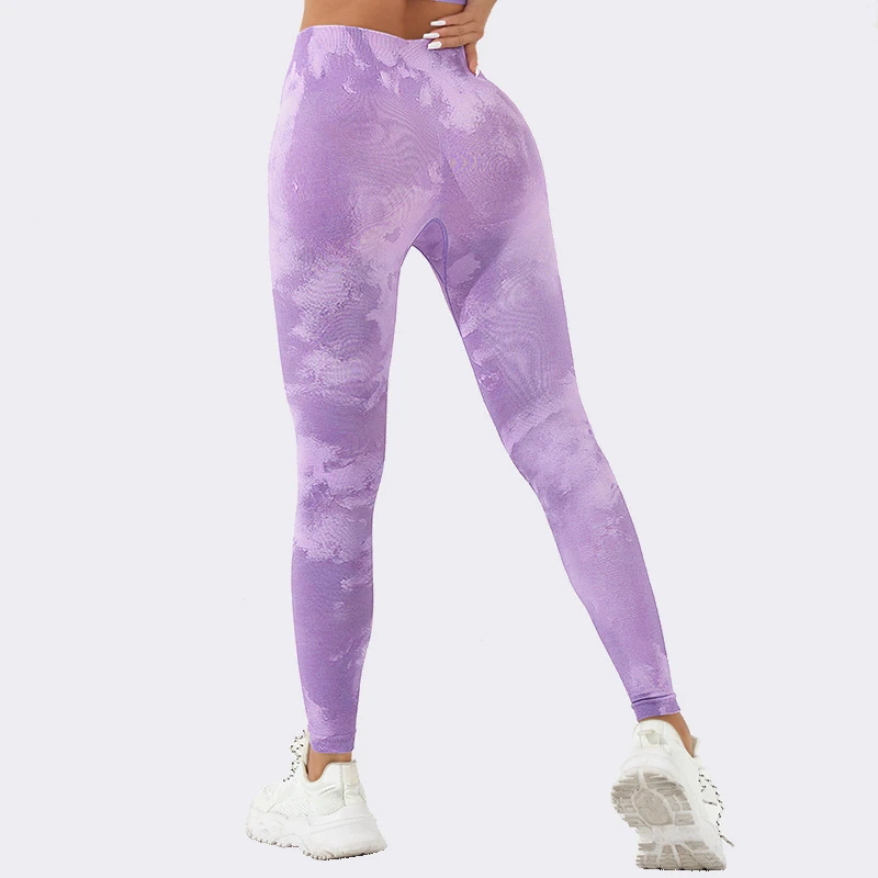A23L297 Cloud-print fitted leggings