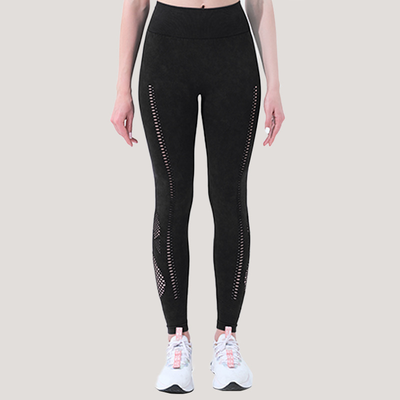 A23L311 Fitted leggings with lower-leg panel details