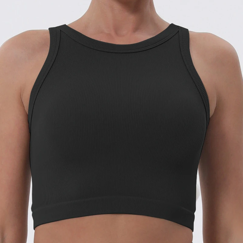 A24T031 High-neck crop tank
