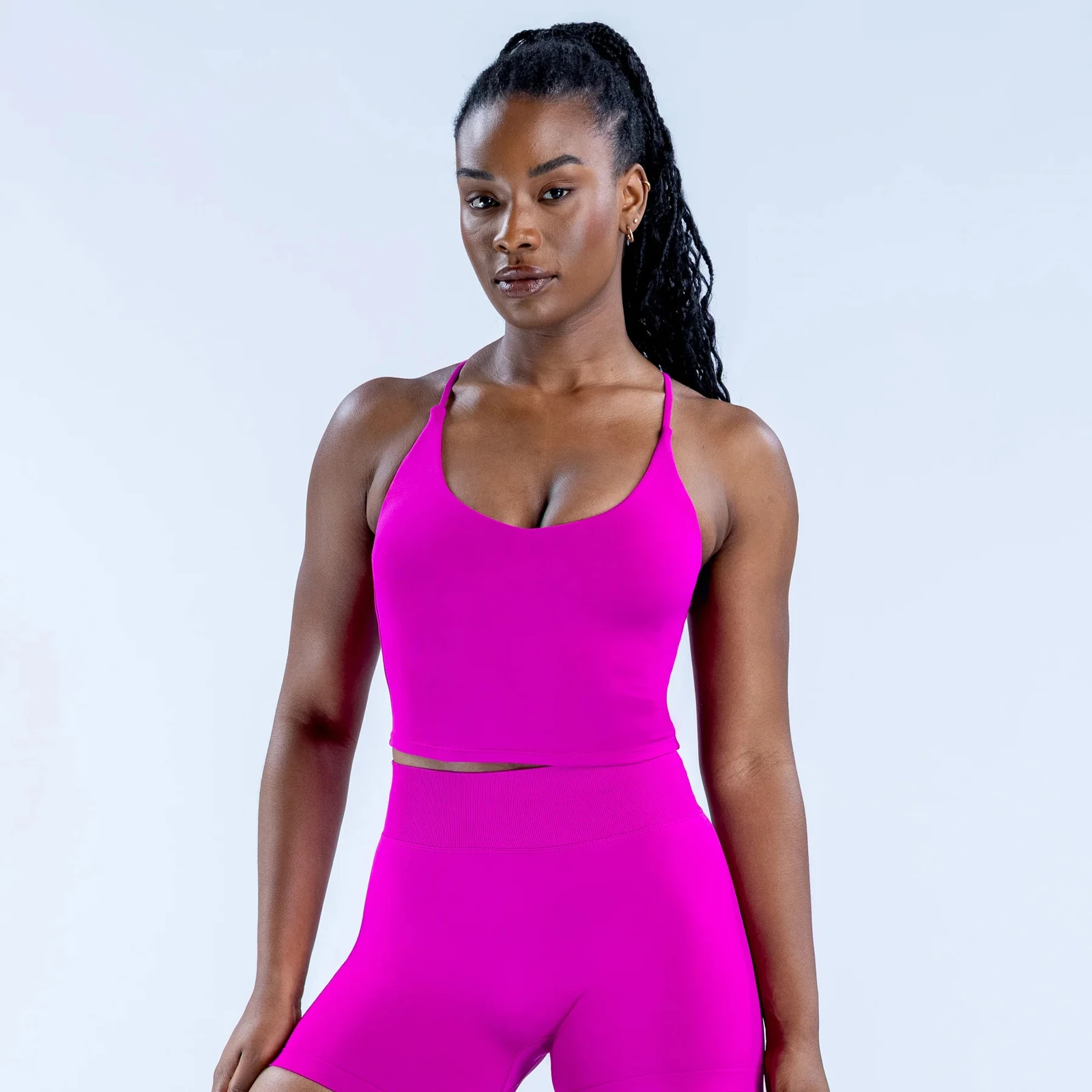 BX5560 Scoop-neck fitted tank top