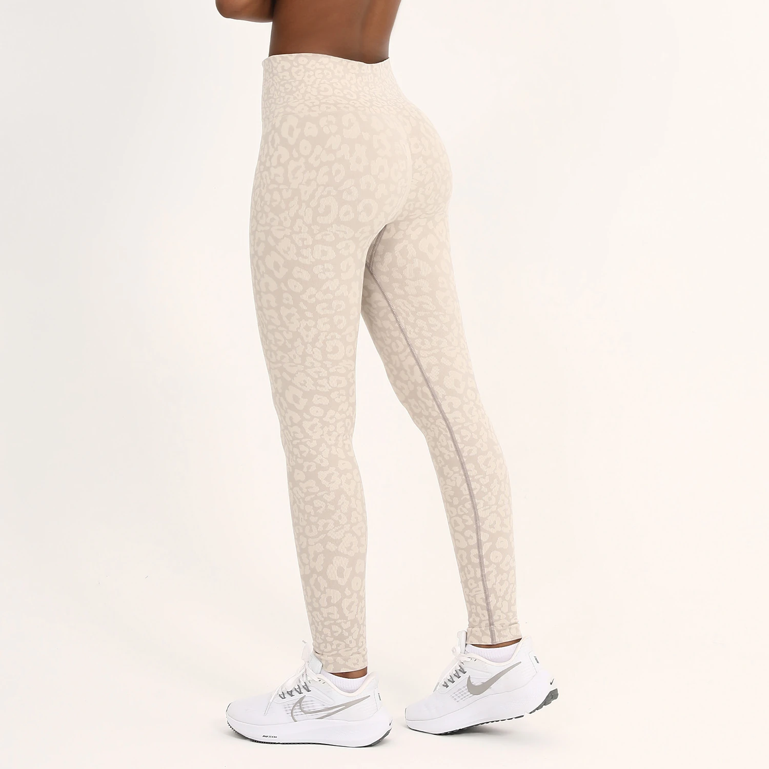 CK6602 Fine-pattern fitted leggings