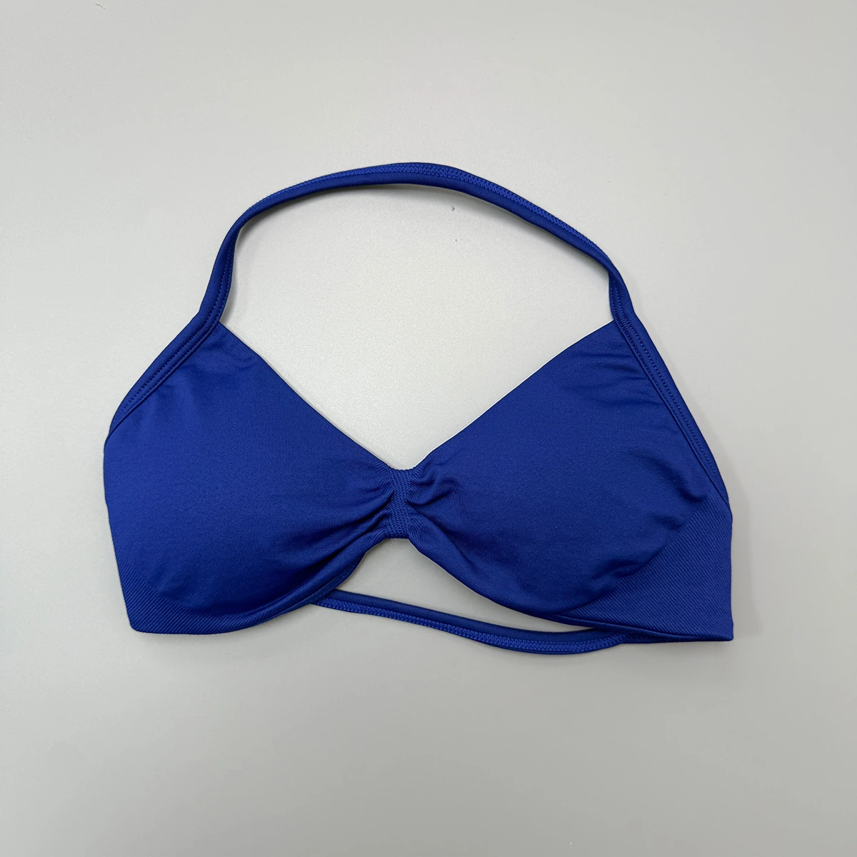 DD5513 Twist-front halter bra