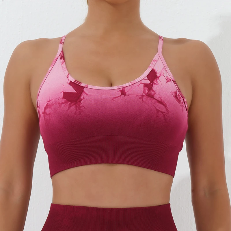 ST029Y Gradient tie-dye bra