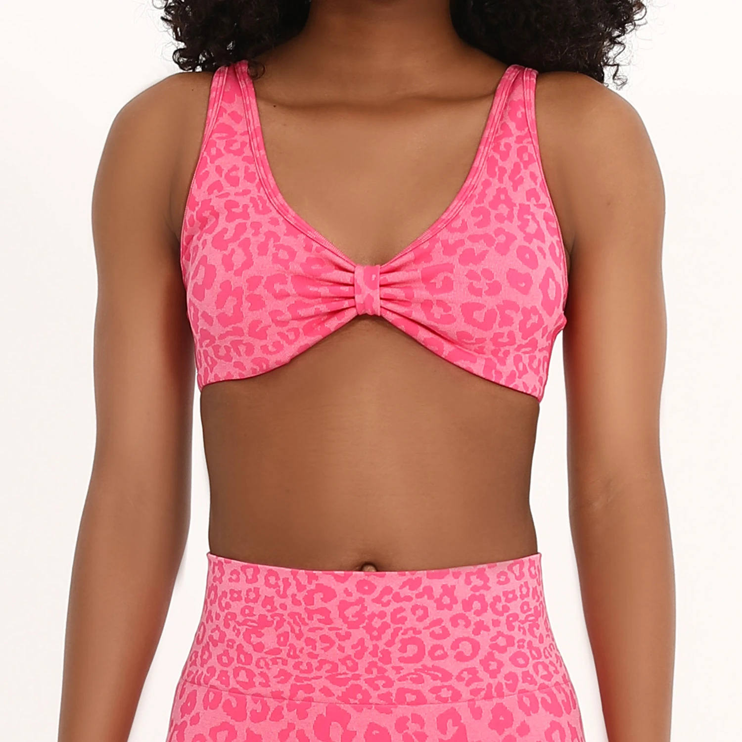 WX6603 Fine-pattern ruched-front bra