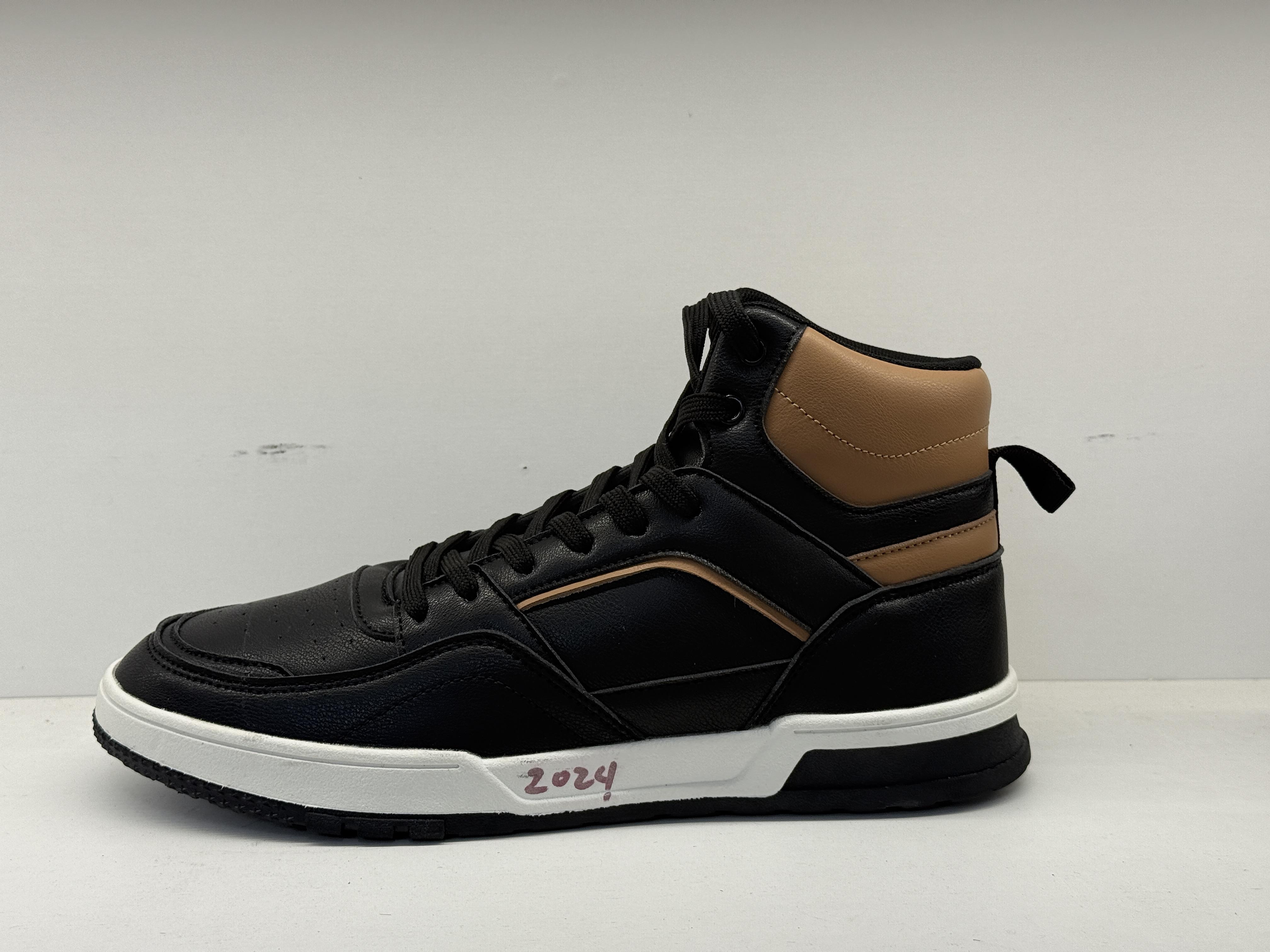High-Cut PU Basketball Shoes, customer-supplied catalogue photograph