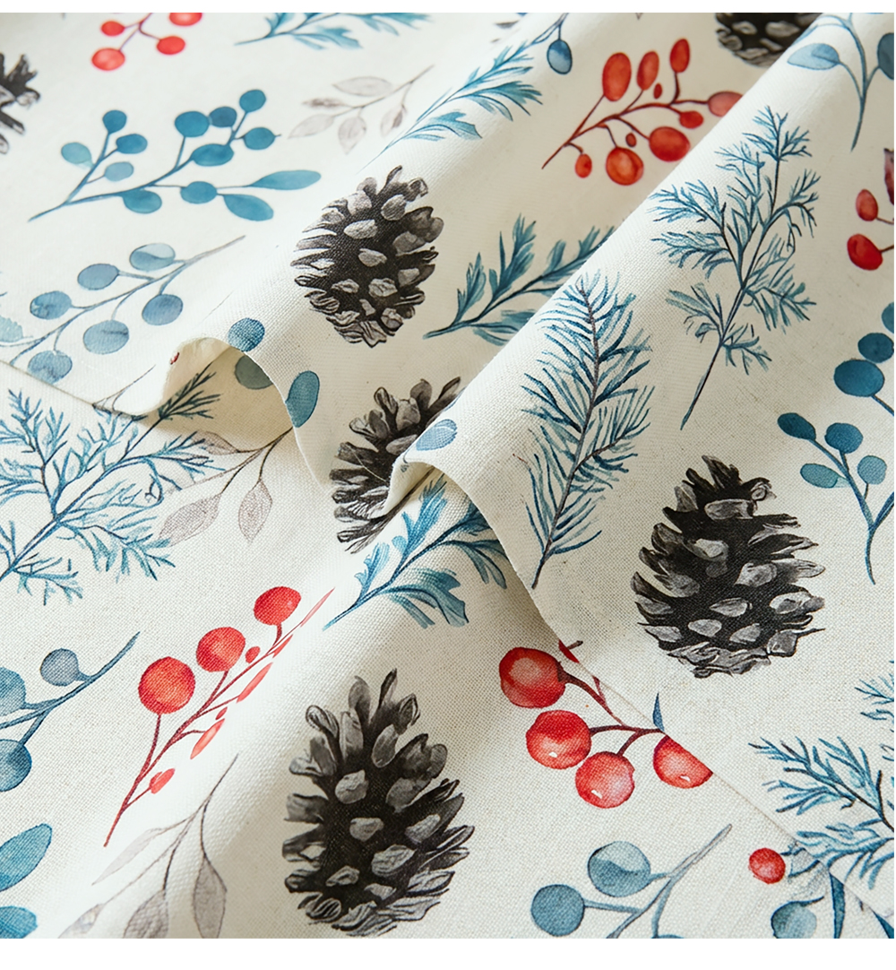 Printed Linen & Rainbow Sheer Custom Curtains detail 13