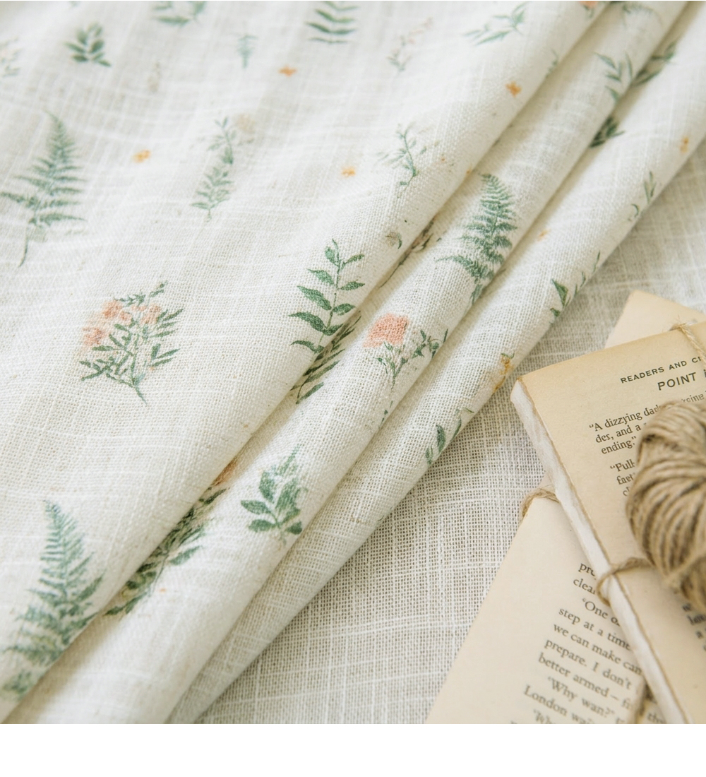 Printed Linen & Rainbow Sheer Custom Curtains detail 25