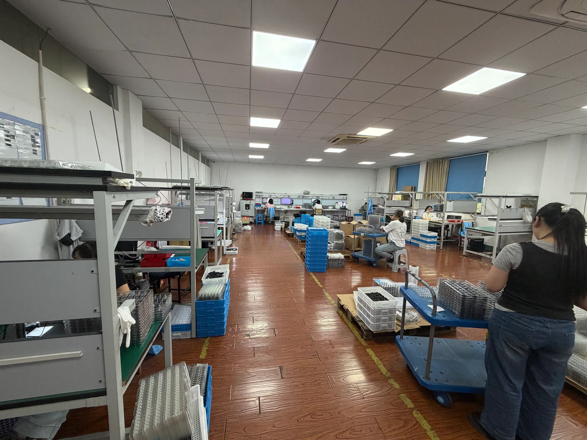 Parts inspection area