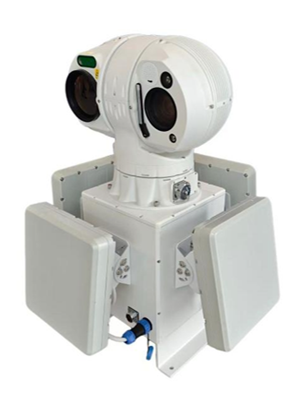 Four-Face Array Radar-Visual Integrated System