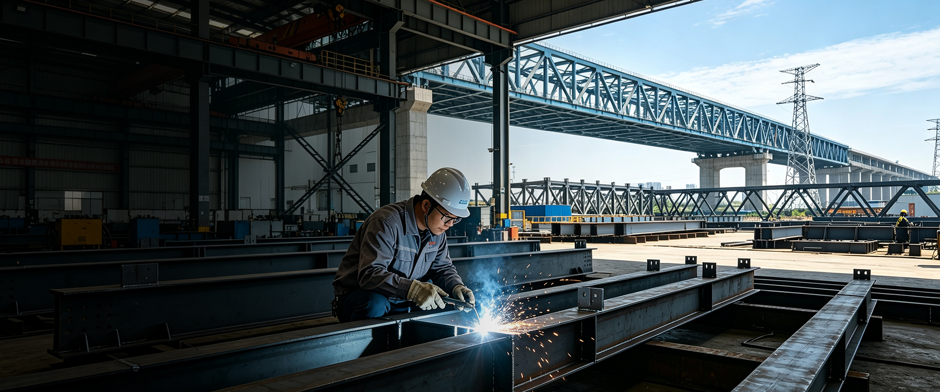 Steel Truss Bridge Structure