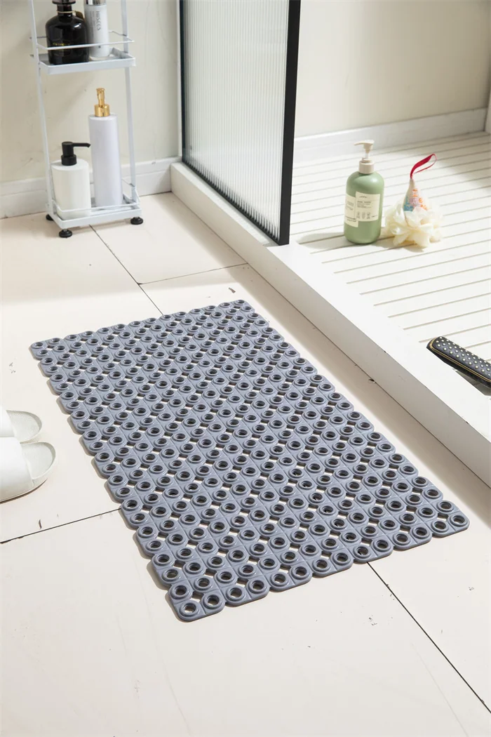 Hot-selling Eco-Friendly PVC Bathroom Anti-slip Mat with Holes and Massage Function