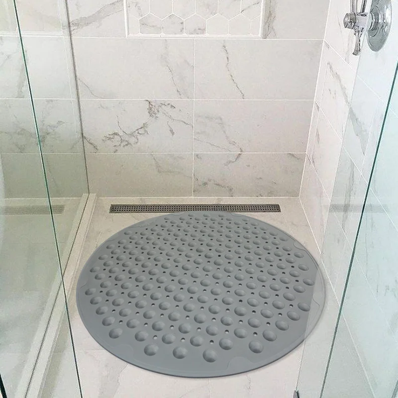 Non Slip Bath Mat Solid Pattern PVC Material for Bath Room Use