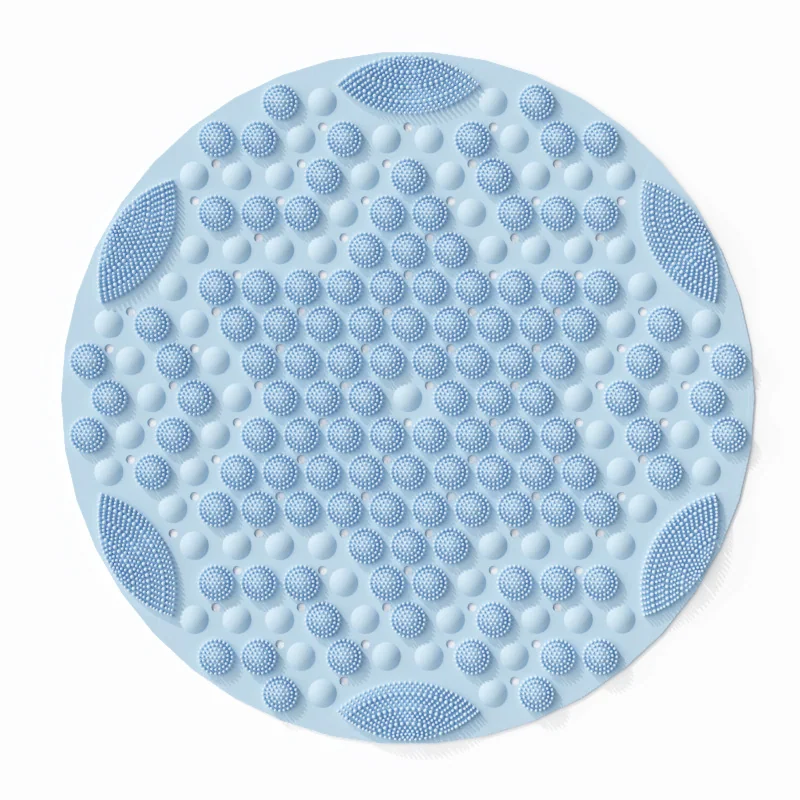 JIAJIELI Cross-border PVC Floor Mat Bathroom Non-slip Drop-resistant Hotel Restroom Massage Circle Modern Minimalist Acupressure