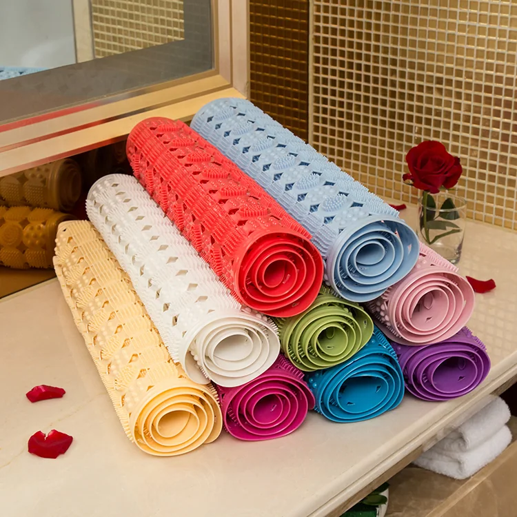 Latest Arrival Modern Design Cheap PVC Waterproof Eco-Friendly 80x50CM Anti-slip Massage Bath Mat