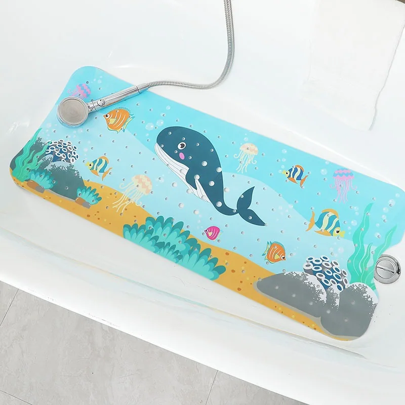 Badematte Customize Classic Eco-Friendly PVC Solid Non Slip Bathtub Shower Mat Anti-Skid Massage for Children Kids Baby Bath
