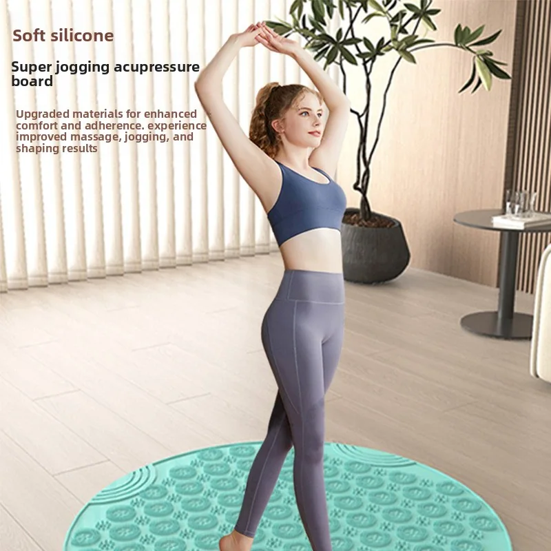 JIAJIELI Soft PVC Acupressure Mat Foot Massage Pad Adult Toe-pressing Board Unblocking Meridians Indoor Jogging-foot Stepping