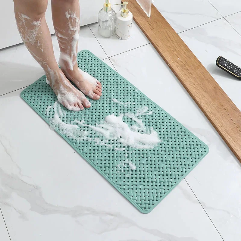 Wholesale Custom Non Slip Bathroom Mat PVC Anti Slip Shower Bath Rug Water Proof Bathtub Floor Mat With OEM ODM