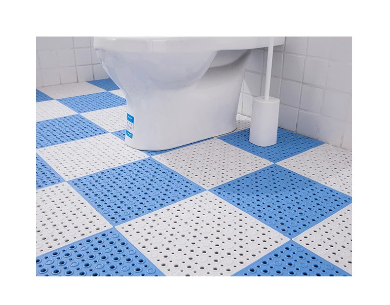 Eco-friendly Odor-Free Non-Slip Bath Mat Thickened Soft Square Design 1cm Thick Hand Washable