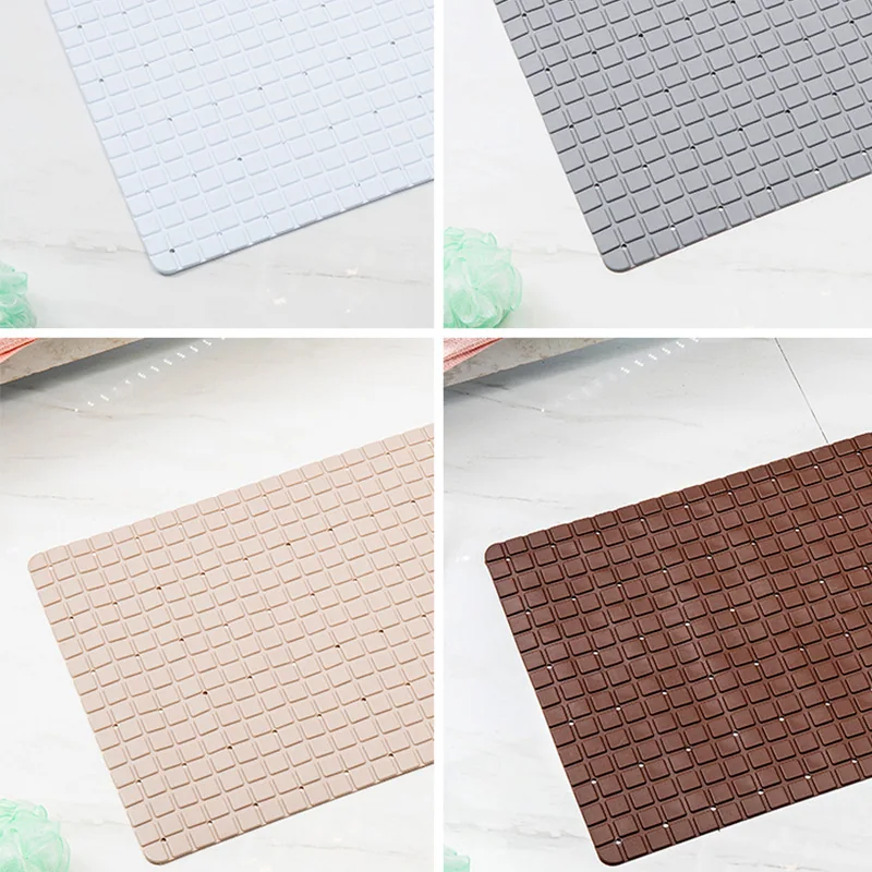 Factory Wholesale Machine Made Classic Eco-Friendly Solid PVC Non-Slip Bath Mat Massage Function Certified Jia Jie Li BL-41