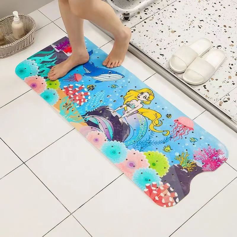 Hot Sale Non Slip Eco-Friendly Baby Kids Solid Washable PVC Bath Tub Mats with Massage