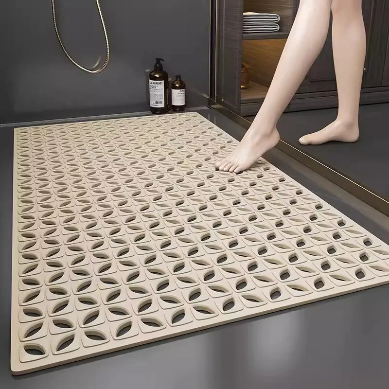 Double Sided PVC Anti-Slip Eco-Friendly Bath Mat Absorbent Bathroom & Shower Room Mat