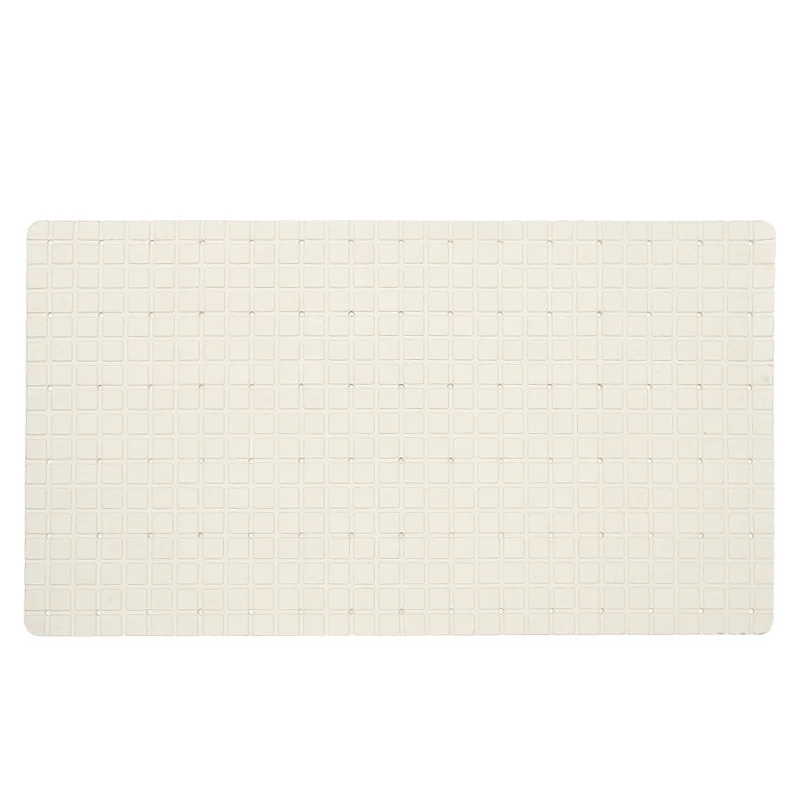 Hot Selling Classic Eco-Friendly PVC Non-Slip Square Machine Made Bath Mat with Suction Cups for Tub and Bathroom Use