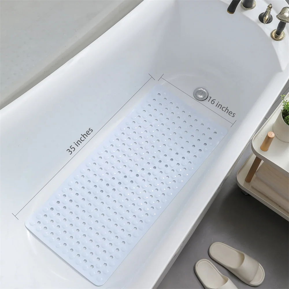 Luxury Soft PVC Non-Slip Geometric Pattern Sustainable Square Bath Mat Machine Made Modern Simplicity Design Bathroom Shower