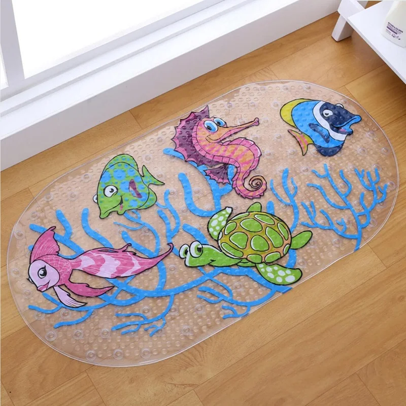 Anti-Slip Novelty Solid PVC Eco-Friendly Kids Bathtub Shower Mat with Suction Cups JIAJIELI Model J6939