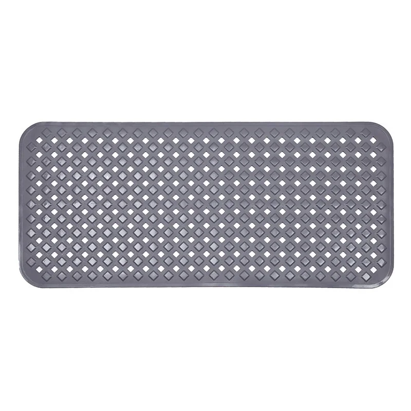 PVC Novelty Solid Design Machine Made Non-Slip Bath Mat with Suction Cups Waterproof for Bathroom