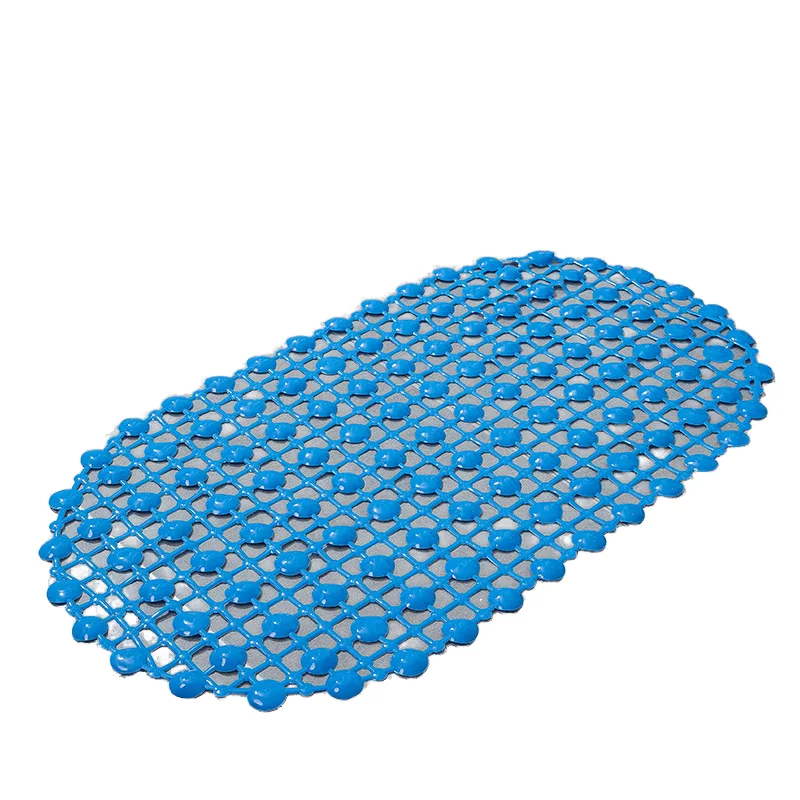 Wholesale Eco-Friendly Durable PVC Square Plaid Pattern European Style Water Drop Anti-Slip Bath Mat Machine Made Hotels Showers