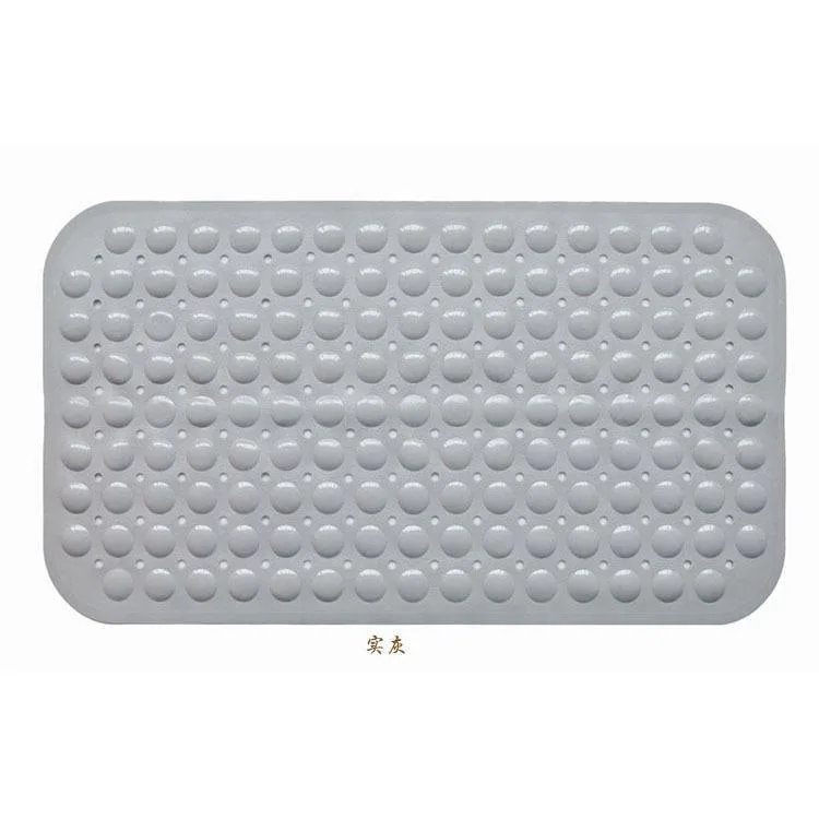 Hot Sale Transparent Blue 40X100cm Bathroom Non-slip TPE Solid Machine Made Eco-Friendly Bath Shower Mat