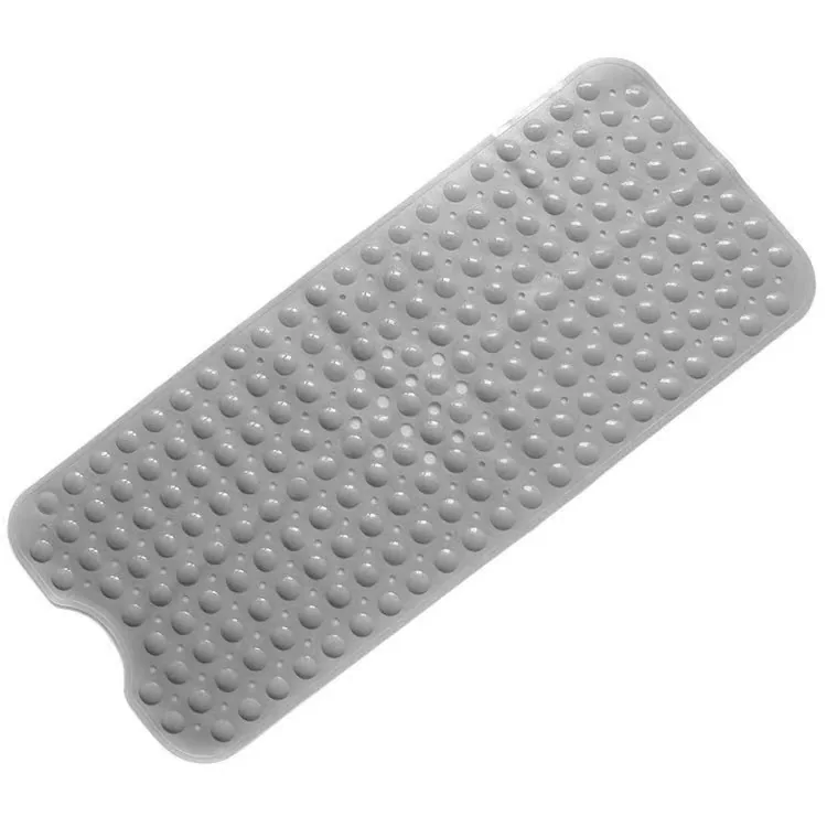 Non Slip Bathtub Shower Mats Solid PVC Bath Mat Suction Cups Drain Holes Eco-Friendly TUV Certified for Bathroom Massage