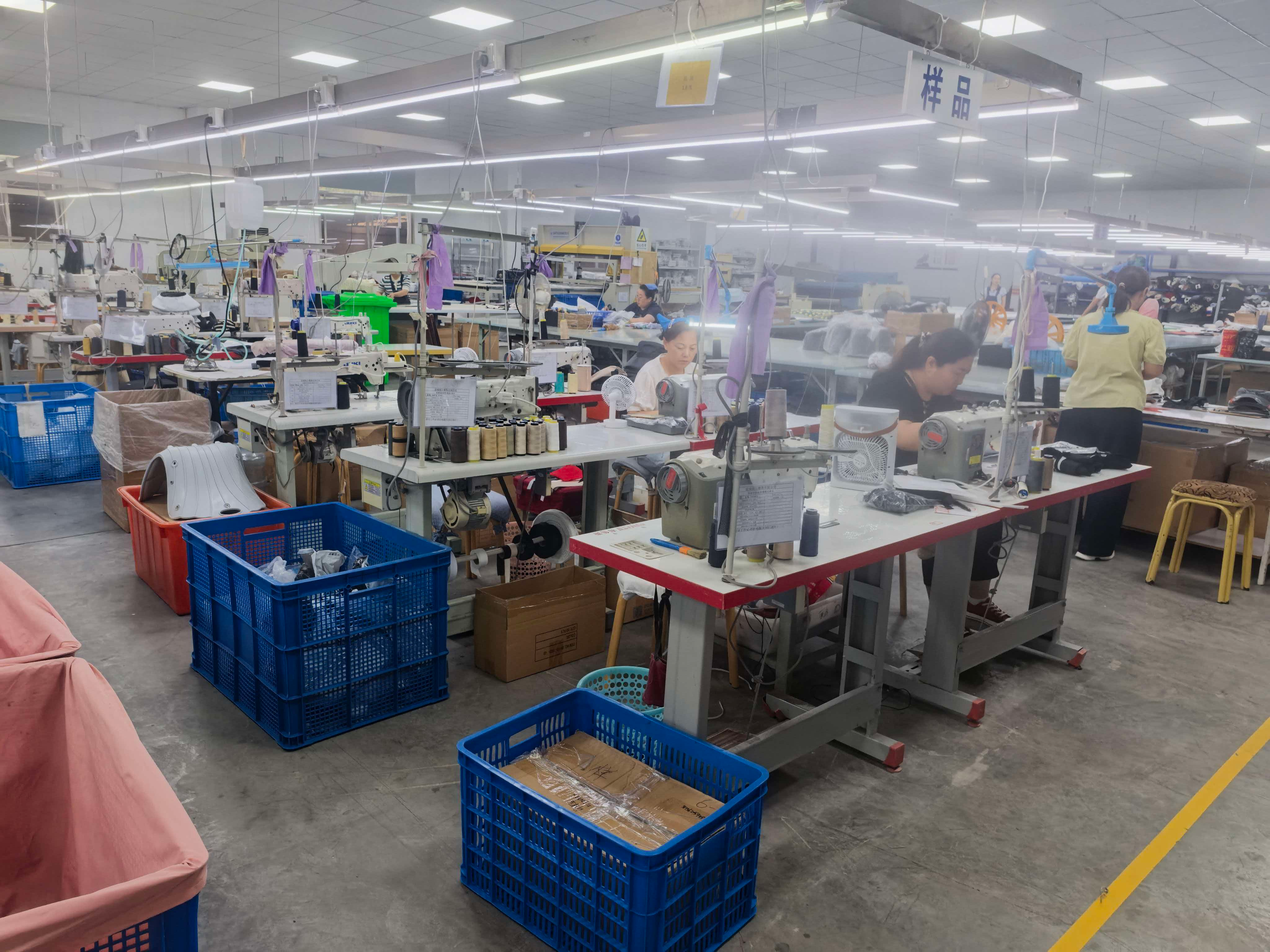 Customer supplied photograph: sewing floor
