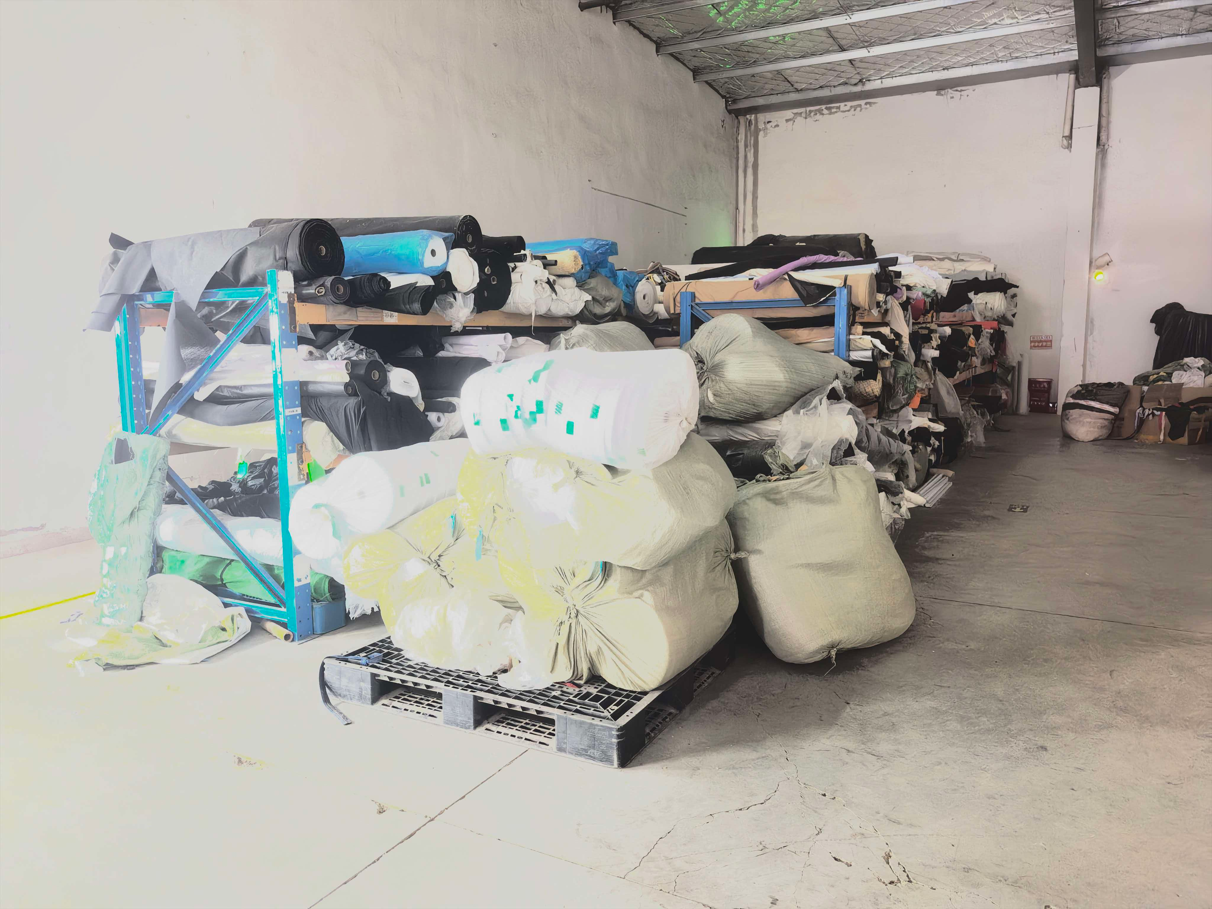 Customer supplied photograph: fabric and materials