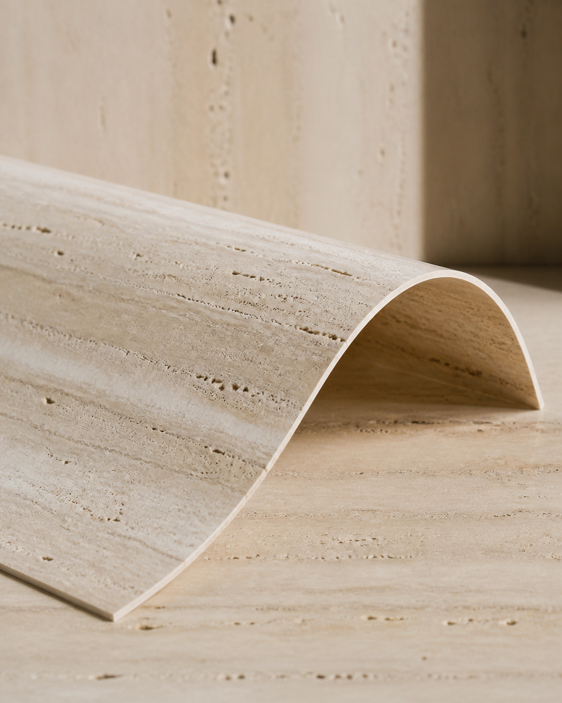 RINSUN Travertine Flexible Stone Veneer Panel flexible stone veneer
